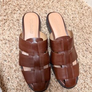 Madewell Learher Slide Sandals